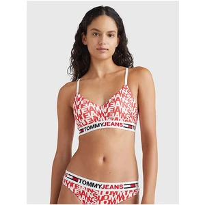 Red and White Women Patterned Bra Tommy Jeans - Women