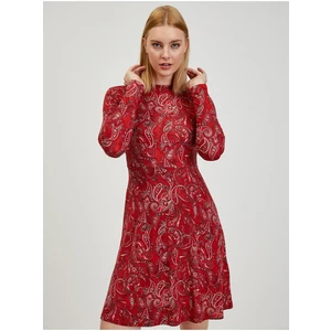 Červené dámské vzorované šaty ORSAY - Dámské