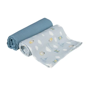 canpol babies Muslin Squares látkové pleny Blue 70x70 cm 2 ks