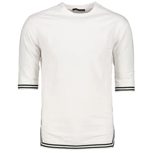 Trendyol White Men Regular/Normal Cut Line Detailed T-Shirt