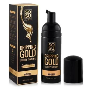 Dripping Gold Luxury Tanning Mousse Dark samoopalovací pěna pro zvýraznění opálení 150 ml