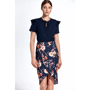 Colett Woman's Skirt Csp06 Pattern Navy Blue