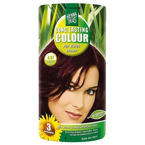 HennaPlus Dlhotrvajúca farba na vlasy 100 ml (Long Lasting Colour) 4.67 Červeno fialovohnedá