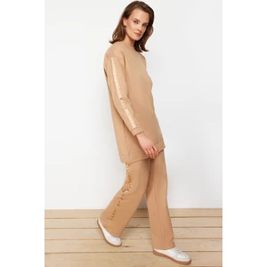 Trendyol Striped Detailed Knitted Tracksuit Set