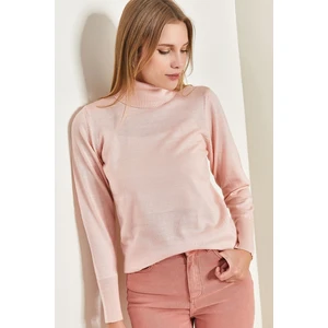 Bianco Lucci Women's Turtleneck Corduroy Sweater