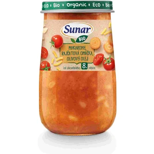 SUNAR Příkrm makarony rajčatová omáčka olivový olej 8m+ BIO 190 g