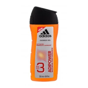 Adidas Adipower sprchový gél pre mužov 3v1 250 ml