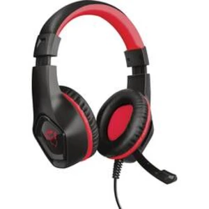 Trust GXT404R Rana herný headset jack 3,5 mm káblový cez uši čierna, červená