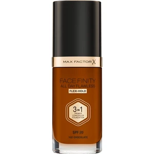 Max Factor Facefinity All Day Flawless dlhotrvajúci make-up SPF 20 odtieň 102 Chocolate 30 ml