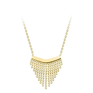 Troli Moderné oceľový náhrdelník s ozdobou Chains Gold