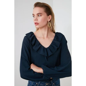 Trendyol Blouse - Navy blue - Regular fit