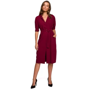 Stylove Woman's Dress S230 Maroon
