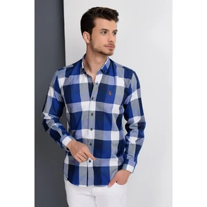 G662 DEWBERRY MEN's SHIRT-NICKNAME-BLUE