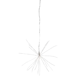 Dekorace na zavěšení 26 cm STAR TRADING Firework - stříbrná