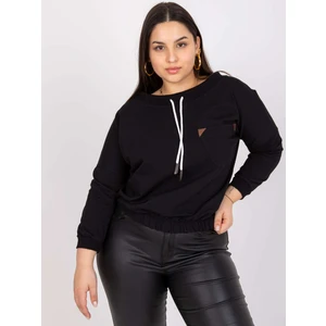 Black short plus size sweatshirt from Louna