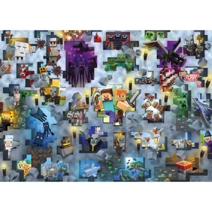 Ravensburger Puzzle Challenge - Minecraft 1000 dílků [Puzzle]