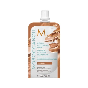 Tónující maska na vlasy Moroccanoil Color Depositing - Copper, 30 ml (CDBC30GL) + DÁREK ZDARMA