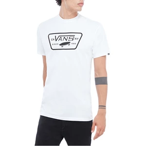 White Men's T-Shirt with Vans Print - Men's