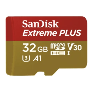 Pamäťová karta Sandisk Micro Sdhc Extreme Plus 32GB UHS-I U3... Paměťová karta 32 GB, (čtení 95MB/s, zápis 90MB/s)