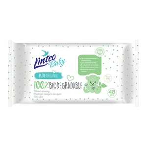 LINTEO Vlhčené obrúsky Baby 100% Biodegradable 48 ks