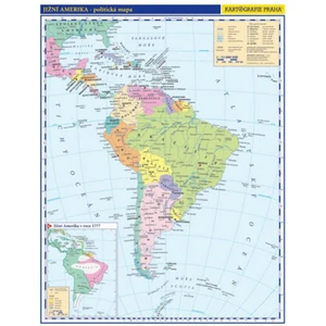 Jižní Amerika - příruční politická mapa,  A3/1: 33 mil. [Mapy, Atlasy]