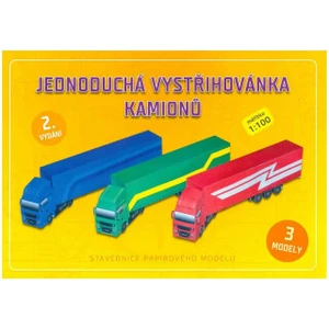 Jednoduchá vystřihovánka kamionů