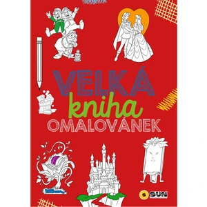 Velká kniha omalovánek - červená