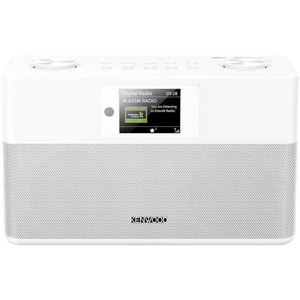 Rádioprijímač s DAB+ Kenwood CR-St80dab biely... Radiopřijímač s DAB+/FM tunerem, Bluetooth, RDS, Bassreflex, vstup AUX, LCD displej, hodiny, budík, v