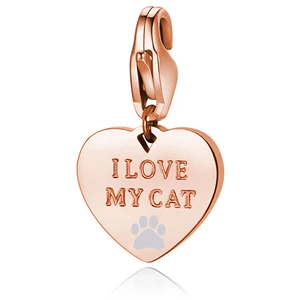 S`Agapõ Bronzový prívesok I love my cat SHA341