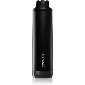 HidrateSpark Nerezová chytrá lahev s brčkem 620 ml, Bluetooth tracker, černá