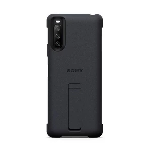 Kryt na mobil Sony Xperia 10 III Stand Cover (XQZCBBTB.ROW) čierny ochranný kryt na mobil • pre Sony Xperia 10 III • s praktickým stojanom • vyrobený
