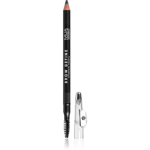 MUA Makeup Academy Brow Define dlhotrvajúca ceruzka na obočie s kefkou odtieň Grey 1.2 g