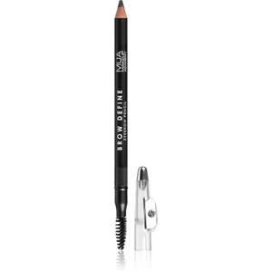 MUA Makeup Academy Brow Define dlouhotrvající tužka na obočí s kartáčkem odstín Grey 1.2 g