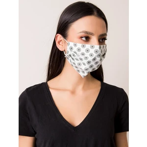 White patterned protective mask