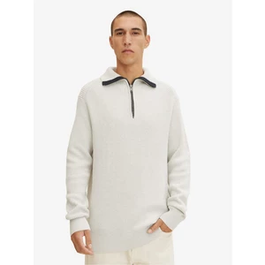 Light Grey Men's Sweater Tom Tailor - Men's