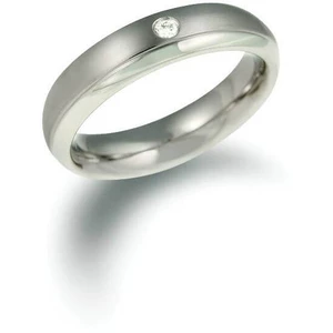 Boccia Titanium Titanový snubní prsten s diamantem 0130-11 50 mm
