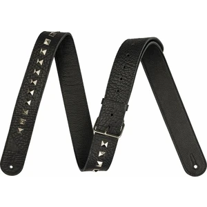 Jackson Metal Stud Leather Correa de guitarra de cuero Black