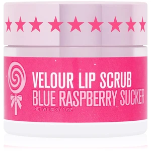 Jeffree Star Cosmetics Velour Lip Scrub cukrový peeling na pery Blue Raspberry Sucker 30 g