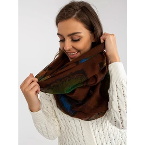 Brown viscose scarf