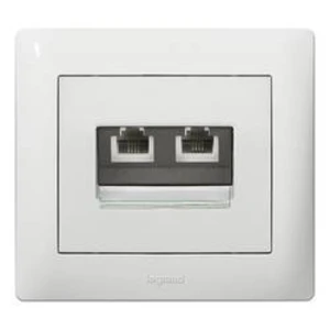 Legrand Galea Life kryt zásuvky RJ45 bílá 777075