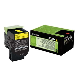 Lexmark 80C2SY0, yellow, 2000 str., return originálny toner