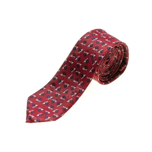 Červená pánska elegantná kravata BOLF K103