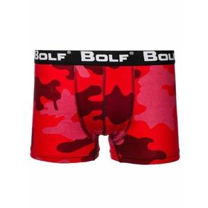Červené maskáčové pánske boxerky BOLF 0953-2