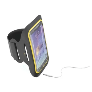 Sportovní soft pouzdro CellularLine ARMBAND FITNESS, pro smartphony do velikosti 5,5", černé