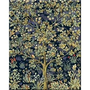 Malování podle čísel - Květinový strom života, 40x50 cm, vypnuté plátno na rám