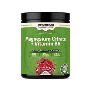 GreenFood Nutrition Performance nápoj Magnesium Citrate + Vitamin B6 420 g Meloun