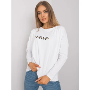 RUE PARIS White cotton long sleeve shirt for women