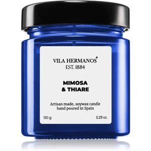 Vila Hermanos Apothecary Cobalt Blue Mimosa & Thiare vonná svíčka 150 g