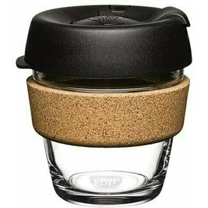 Cestovný hrnček s viečkom KeepCup Brew Cork Edition Black, 227 ml