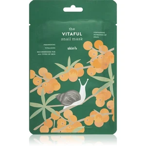 Skin79 Snail The Vitaful antioxidačná plátienková maska s extraktom zo slimáka 20 g